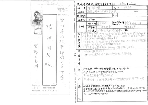陽明醫學院學生團契畢業契友資料卡 牙醫 第三屆